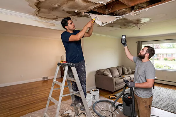 Ceiling Water Damage Restoration Desoto