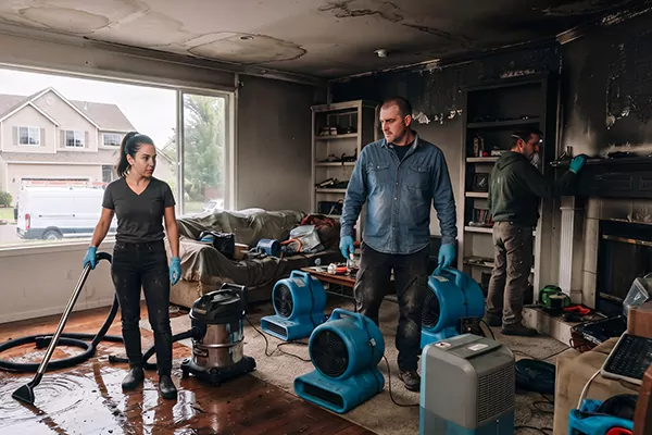 Smoke and Water Damage Restoration Desoto