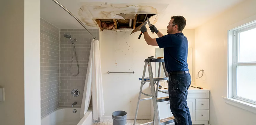 Bathroom Leak Ceiling Repair in Desoto